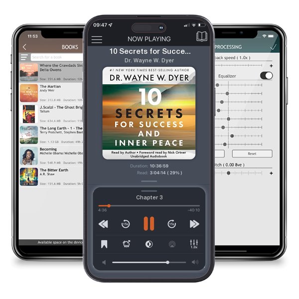 Download fo free audiobook 10 Secrets for Success and Inner Peace by Dr. Wayne W. Dyer and listen anywhere on your iOS devices in the ListenBook app.