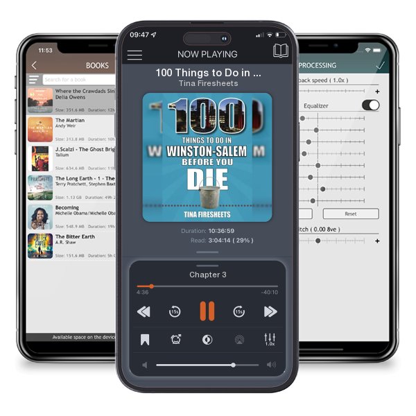 Download fo free audiobook 100 Things to Do in Winston-Salem Before You Die by Tina Firesheets and listen anywhere on your iOS devices in the ListenBook app.