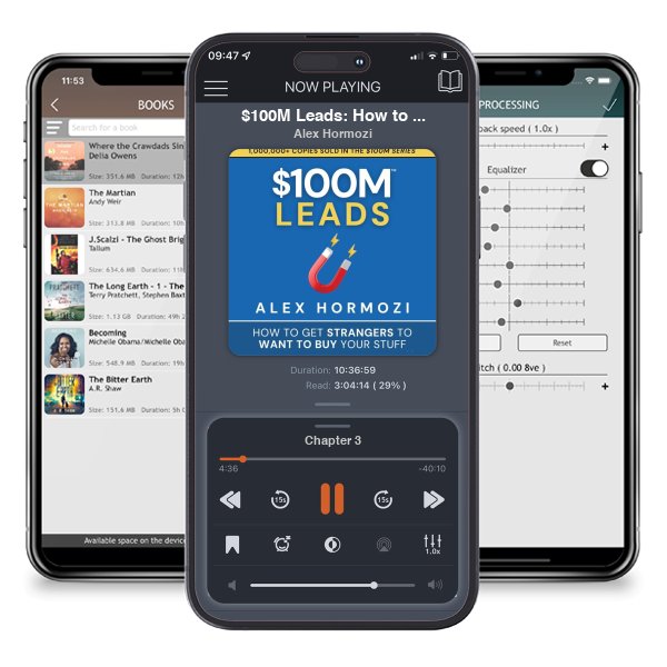 Download fo free audiobook $100M Leads: How to Get Strangers to Want to Buy Your Stuff by Alex Hormozi and listen anywhere on your iOS devices in the ListenBook app.