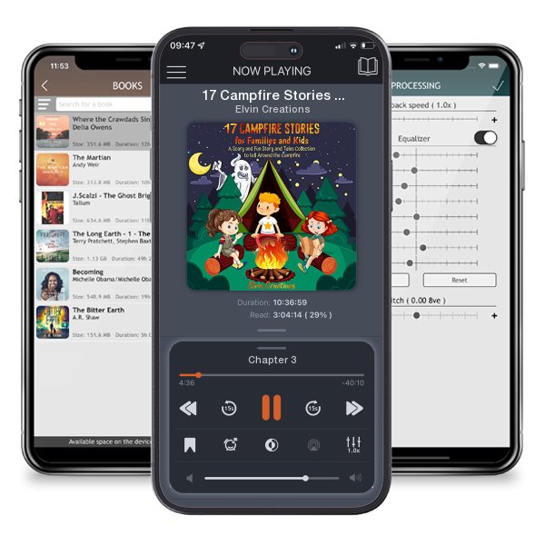 Download fo free audiobook 17 Campfire Stories for Families and Kids by Elvin Creations and listen anywhere on your iOS devices in the ListenBook app.