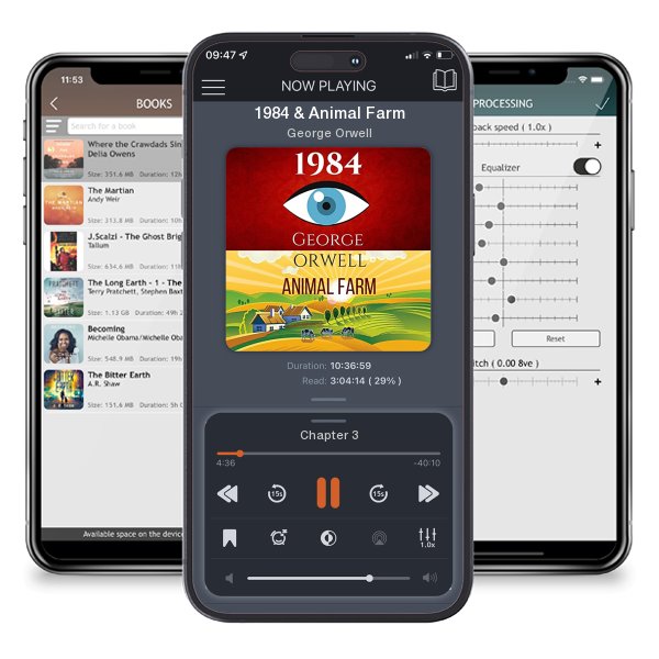 Download fo free audiobook 1984 & Animal Farm by George Orwell and listen anywhere on your iOS devices in the ListenBook app.
