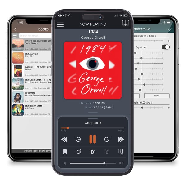 Download fo free audiobook 1984 by George Orwell and listen anywhere on your iOS devices in the ListenBook app.