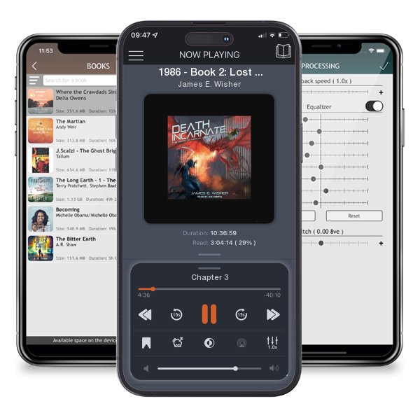 Download fo free audiobook 1986 - Book 2: Lost in Time by James E. Wisher and listen anywhere on your iOS devices in the ListenBook app.