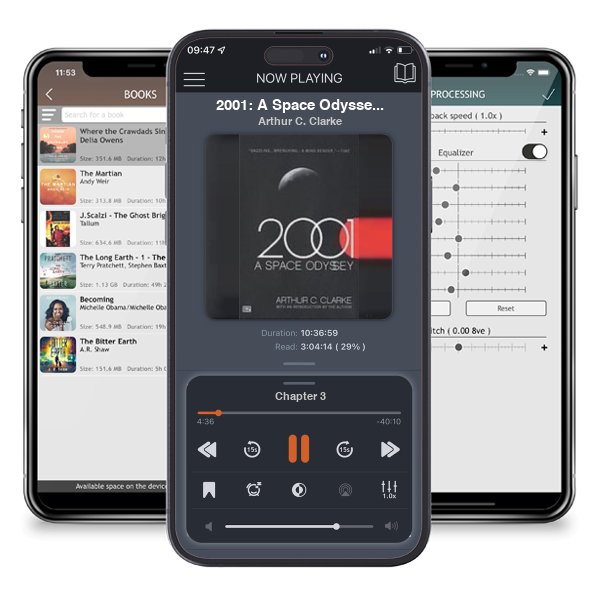 Download fo free audiobook 2001: A Space Odyssey (Space Odyssey, #1) by Arthur C. Clarke and listen anywhere on your iOS devices in the ListenBook app.