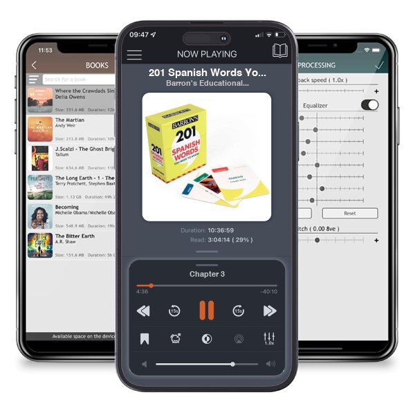 Descargar audiolibro gratis 201 Spanish Words You Need to Know Flashcards by Barron's Educational Series y escuchar en cualquier lugar en sus dispositivos iOS en la aplicación ListenBook.