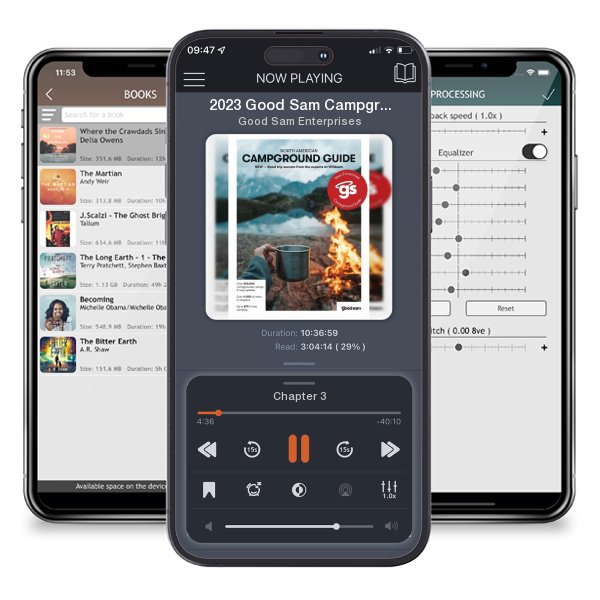 Download fo free audiobook 2023 Good Sam Campground and Coupon Guide by Good Sam Enterprises and listen anywhere on your iOS devices in the ListenBook app.