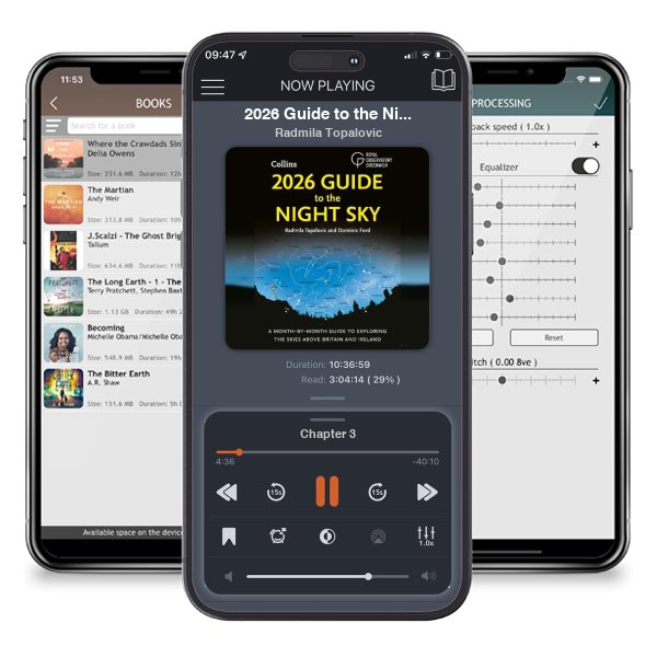 Download fo free audiobook 2026 Guide to the Night Sky: A Month-by-Month Guide to Exploring the Skies Above Britain and Ireland by Radmila Topalovic and listen anywhere on your iOS devices in the ListenBook app.