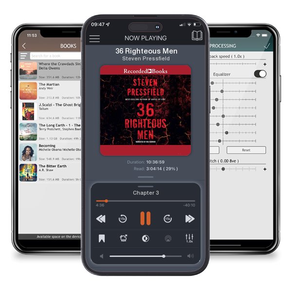 Download fo free audiobook 36 Righteous Men by Steven Pressfield and listen anywhere on your iOS devices in the ListenBook app.