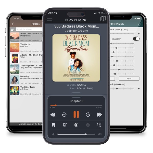 Download fo free audiobook 365 Badass Black Mom Affirmations by Jasmine Greene and listen anywhere on your iOS devices in the ListenBook app.