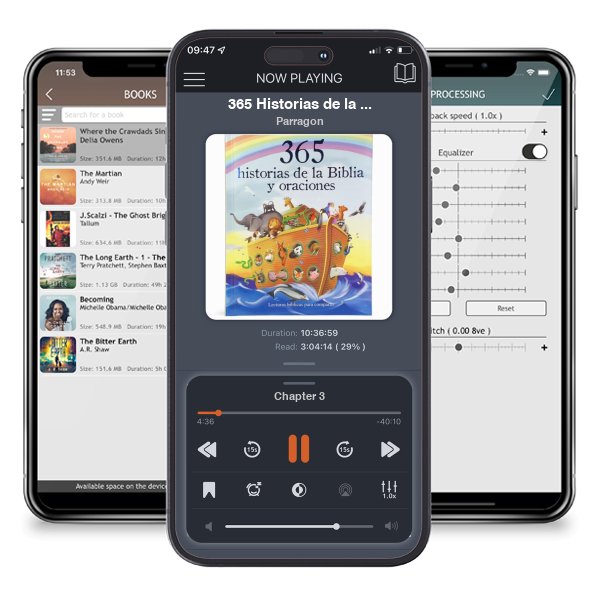 Descargar audiolibro gratis 365 Historias de la Biblia y Oraciones: Lecturas Biblicas para Compartir by Parragon y escuchar en cualquier lugar en sus dispositivos iOS en la aplicación ListenBook.