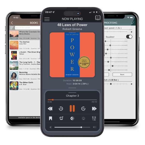 Download fo free audiobook 48 Laws of Power by Robert Greene and listen anywhere on your iOS devices in the ListenBook app.