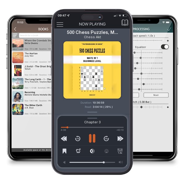 Download fo free audiobook 500 Chess Puzzles, Mate in 1, Beginner Level: Solve chess problems and improve your tactical skills by Chess Akt and listen anywhere on your iOS devices in the ListenBook app.