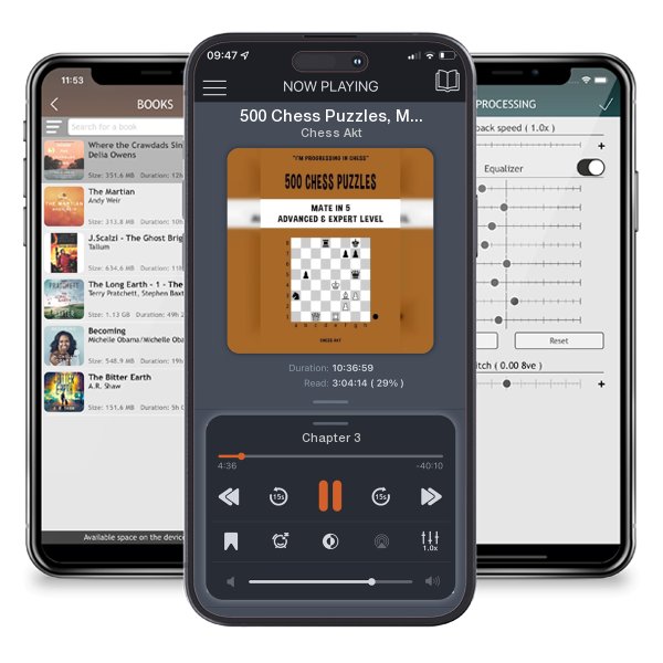 Download fo free audiobook 500 Chess Puzzles, Mate in 5, Advanced and Expert Level: Solve chess problems and improve your tactical skills by Chess Akt and listen anywhere on your iOS devices in the ListenBook app.