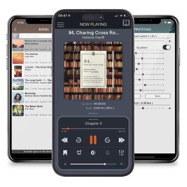 Download fo free audiobook 84, Charing Cross Road by Helene Hanff and listen anywhere on your iOS devices in the ListenBook app.