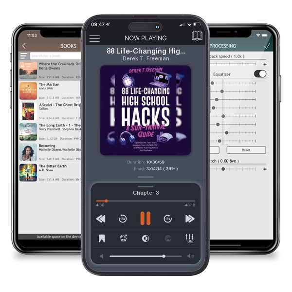 Download fo free audiobook 88 Life-Changing High School Hacks (A Sur-Thrival Guide(TM)): Optimize the Teen Years, Upgrade Your Life Skills FAST, and Master Adulting Before You G by Derek T. Freeman and listen anywhere on your iOS devices in the ListenBook app.