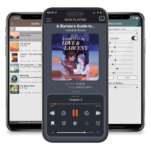 Download fo free audiobook A Barista\'s Guide to Love & Larceny by Caroline Bonin and listen anywhere on your iOS devices in the ListenBook app.