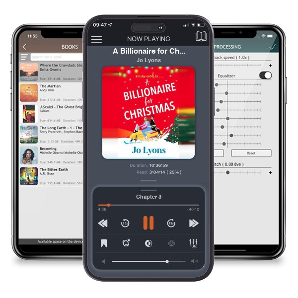 Download fo free audiobook A Billionaire for Christmas by Jo Lyons and listen anywhere on your iOS devices in the ListenBook app.