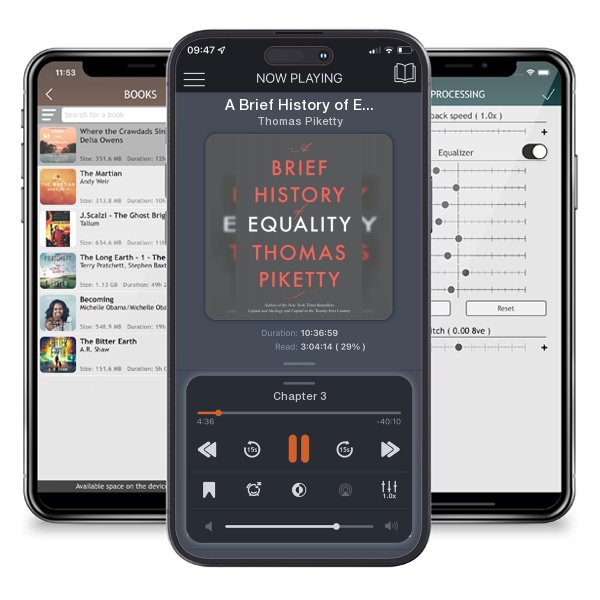 Download fo free audiobook A Brief History of Equality by Thomas Piketty and listen anywhere on your iOS devices in the ListenBook app.