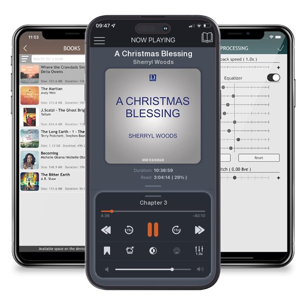 Download fo free audiobook A Christmas Blessing by Sherryl Woods and listen anywhere on your iOS devices in the ListenBook app.