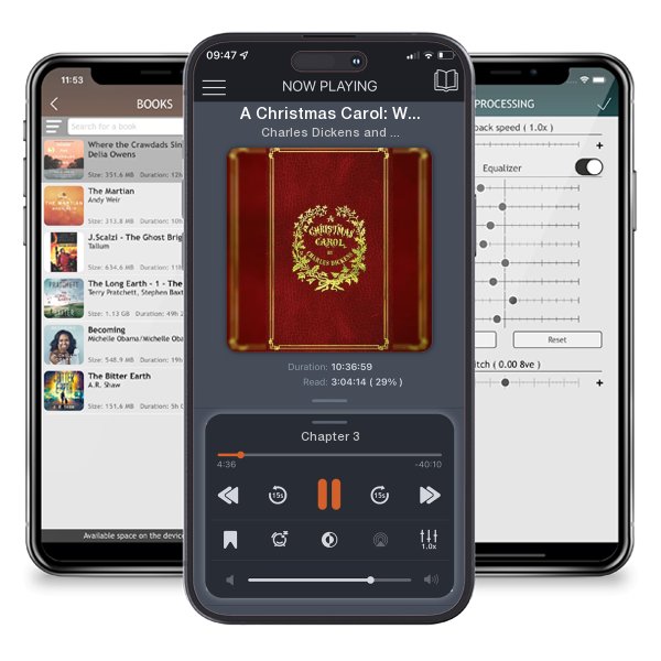 Download fo free audiobook A Christmas Carol: With Original Illustrations In Full Color by Charles Dickens and John Leech and listen anywhere on your iOS devices in the ListenBook app.