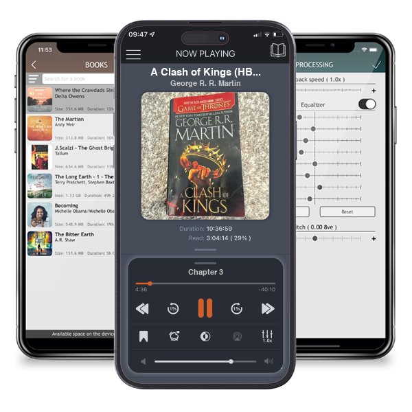 Download fo free audiobook A Clash of Kings (HBO Tie-In Edition) by George R. R. Martin and listen anywhere on your iOS devices in the ListenBook app.