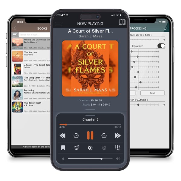 Download fo free audiobook A Court of Silver Flames by Sarah J. Maas and listen anywhere on your iOS devices in the ListenBook app.
