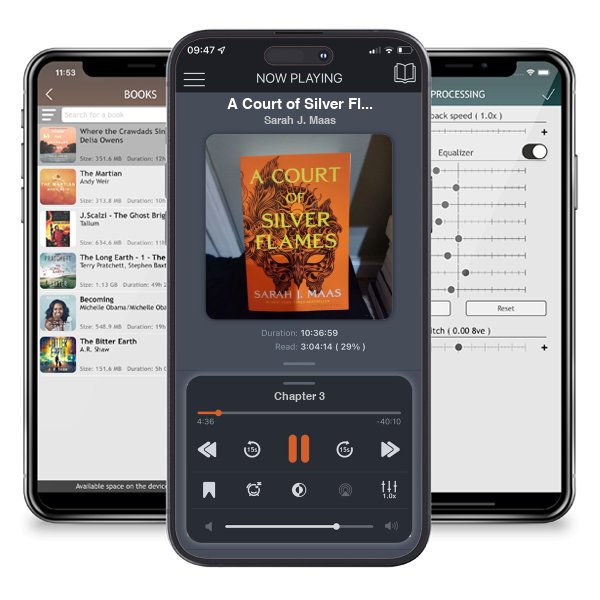 Download fo free audiobook A Court of Silver Flames by Sarah J. Maas and listen anywhere on your iOS devices in the ListenBook app.