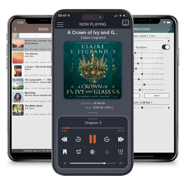 Download fo free audiobook A Crown of Ivy and Glass by Claire Legrand and listen anywhere on your iOS devices in the ListenBook app.
