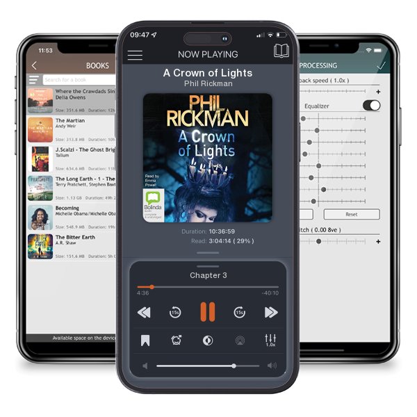 Download fo free audiobook A Crown of Lights by Phil Rickman and listen anywhere on your iOS devices in the ListenBook app.