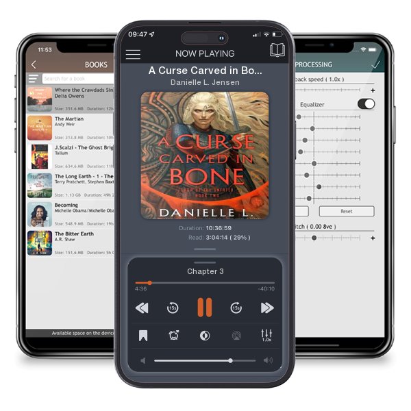 Download fo free audiobook A Curse Carved in Bone: Book Two of the Saga of the Unfated by Danielle L. Jensen and listen anywhere on your iOS devices in the ListenBook app.