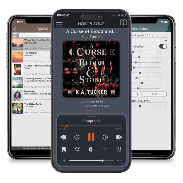 Download fo free audiobook A Curse of Blood and Stone by K. a. Tucker and listen anywhere on your iOS devices in the ListenBook app.