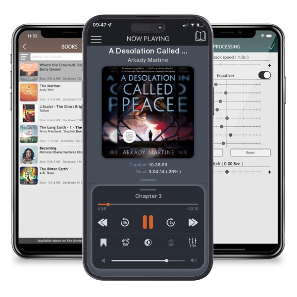 Download fo free audiobook A Desolation Called Peace by Arkady Martine and listen anywhere on your iOS devices in the ListenBook app.
