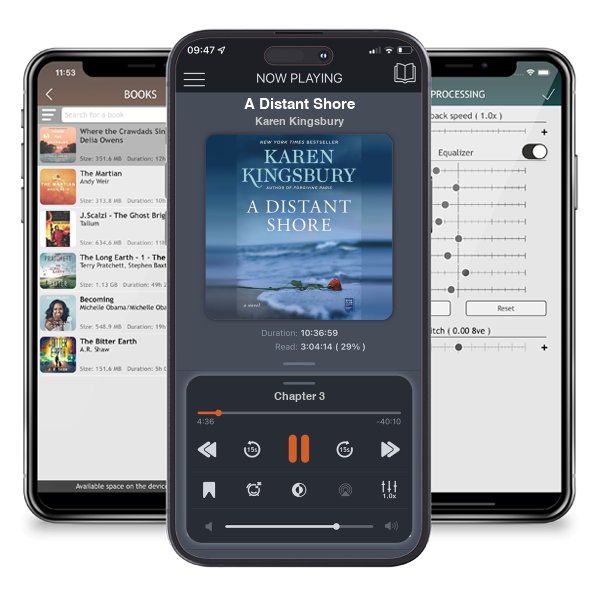 Download fo free audiobook A Distant Shore by Karen Kingsbury and listen anywhere on your iOS devices in the ListenBook app.