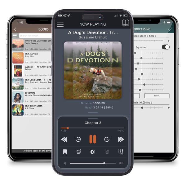 Download fo free audiobook A Dog's Devotion: True Adventures of a K9 Search and Rescue Team by Suzanne Elshult and listen anywhere on your iOS devices in the ListenBook app.