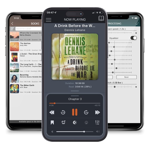 Download fo free audiobook A Drink Before the War by Dennis Lehane and listen anywhere on your iOS devices in the ListenBook app.