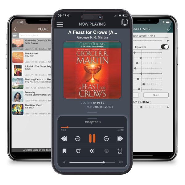 Download fo free audiobook A Feast for Crows (A Song of Ice and Fire, #4) by George R.R. Martin and listen anywhere on your iOS devices in the ListenBook app.