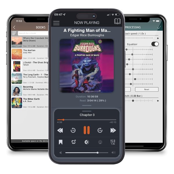 Download fo free audiobook A Fighting Man of Mars (Barsoom, #7) by Edgar Rice Burroughs and listen anywhere on your iOS devices in the ListenBook app.