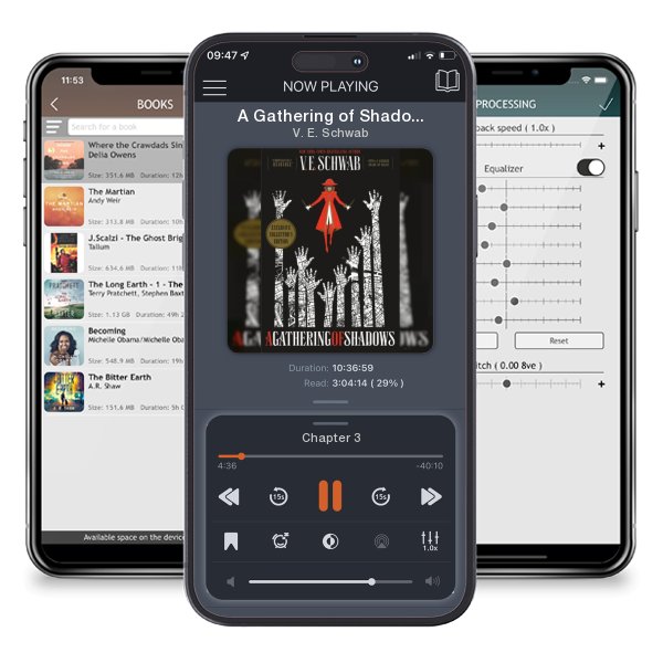Download fo free audiobook A Gathering of Shadows Collector's Edition by V. E. Schwab and listen anywhere on your iOS devices in the ListenBook app.