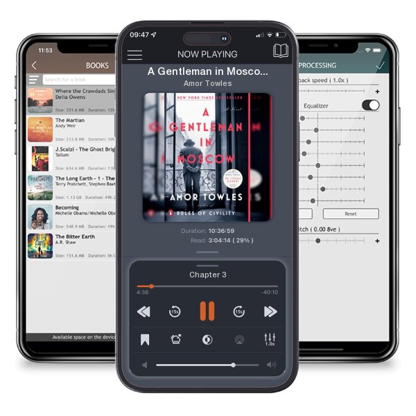 Download fo free audiobook A Gentleman in Moscow by Amor Towles and listen anywhere on your iOS devices in the ListenBook app.