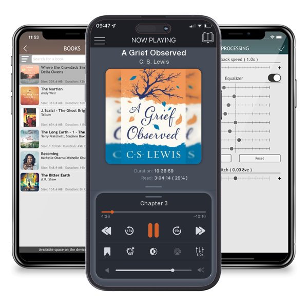 Download fo free audiobook A Grief Observed by C. S. Lewis and listen anywhere on your iOS devices in the ListenBook app.