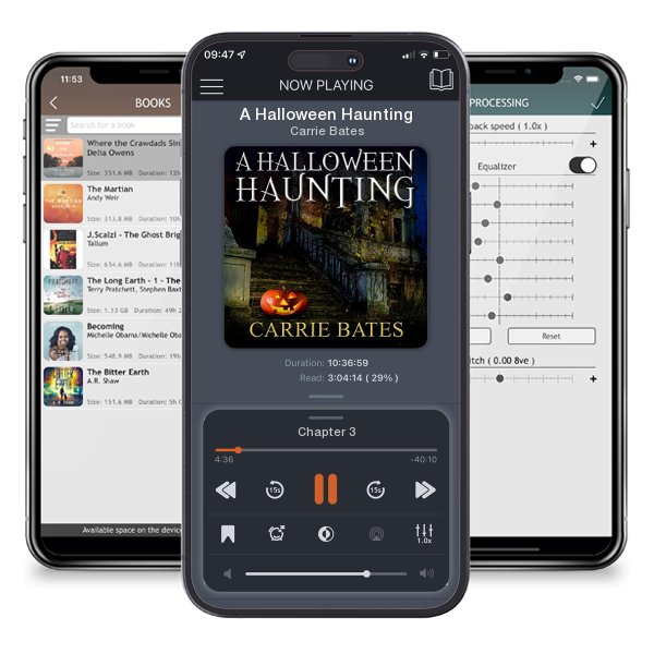 Download fo free audiobook A Halloween Haunting by Carrie Bates and listen anywhere on your iOS devices in the ListenBook app.