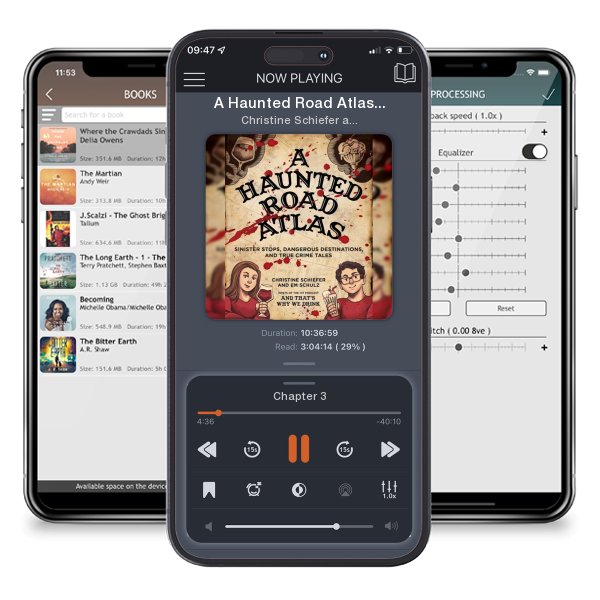 Download fo free audiobook A Haunted Road Atlas: Sinister Stops, Dangerous Destinations,... by Christine Schiefer and Em Schulz and listen anywhere on your iOS devices in the ListenBook app.
