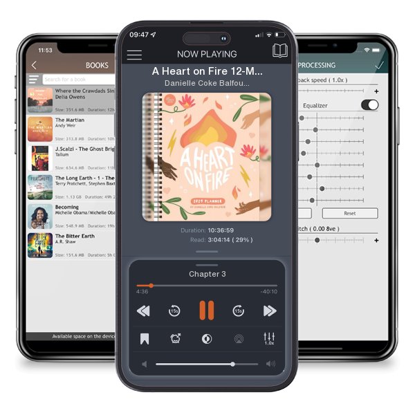 Download fo free audiobook A Heart on Fire 12-Month 2024 Monthly/Weekly Planner Calendar by Danielle Coke Balfour and listen anywhere on your iOS devices in the ListenBook app.