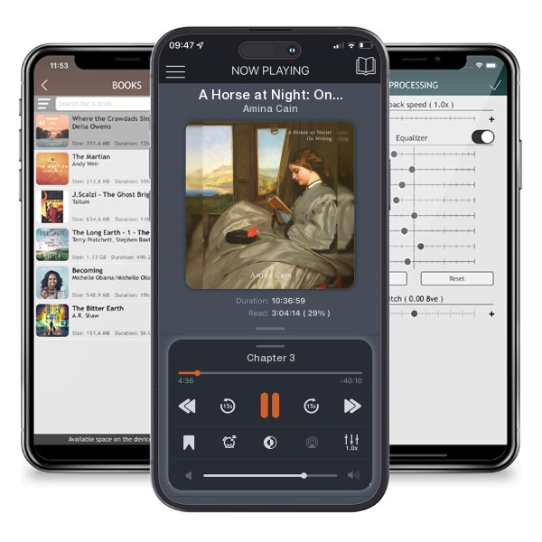 Download fo free audiobook A Horse at Night: On Writing by Amina Cain and listen anywhere on your iOS devices in the ListenBook app.