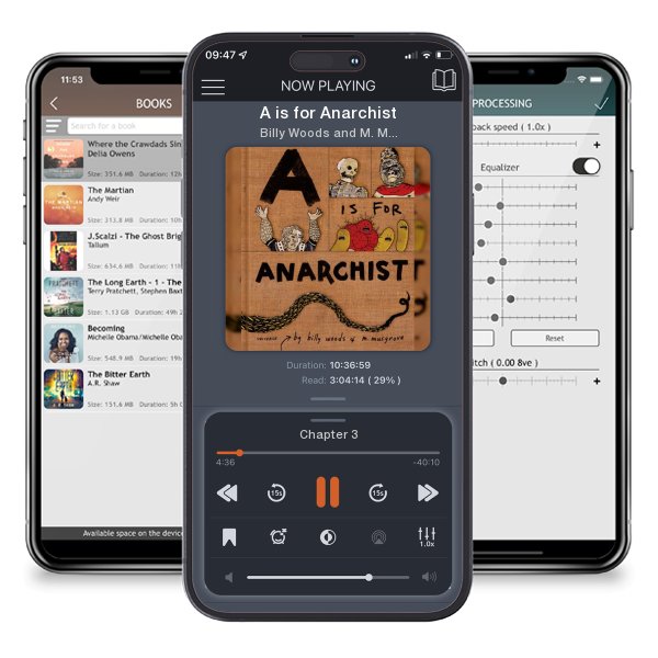 Download fo free audiobook A is for Anarchist by Billy Woods and M. Musgrove and listen anywhere on your iOS devices in the ListenBook app.
