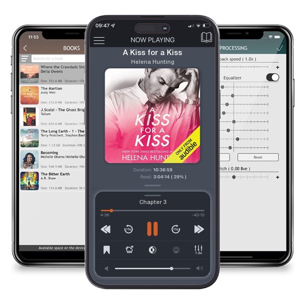 Download fo free audiobook A Kiss for a Kiss by Helena Hunting and listen anywhere on your iOS devices in the ListenBook app.