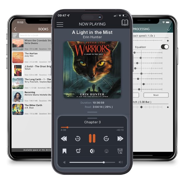 Download fo free audiobook A Light in the Mist by Erin Hunter and listen anywhere on your iOS devices in the ListenBook app.