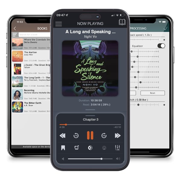 Download fo free audiobook A Long and Speaking Silence (The Singing Hills Cycle, #7) by Nghi Vo and listen anywhere on your iOS devices in the ListenBook app.