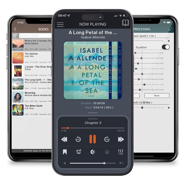 Download fo free audiobook A Long Petal of the Sea by Isabel Allende and listen anywhere on your iOS devices in the ListenBook app.