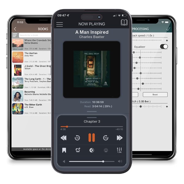 Download fo free audiobook A Man Inspired by Charles Baxter and listen anywhere on your iOS devices in the ListenBook app.